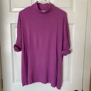 LOU & GREY Mockneck tunic lightweight sweater